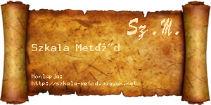Szkala Metód névjegykártya